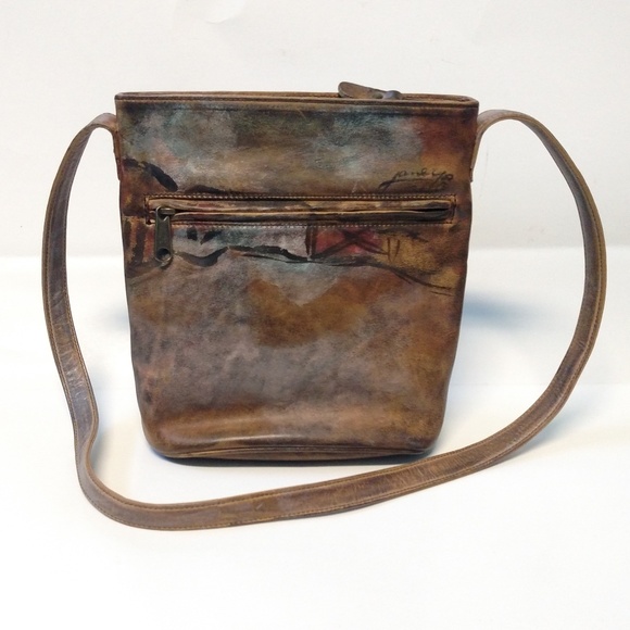 Jane Yoo Bags | Jane Yoo Wearable Art Leather Shoulder Bag | Poshmark
